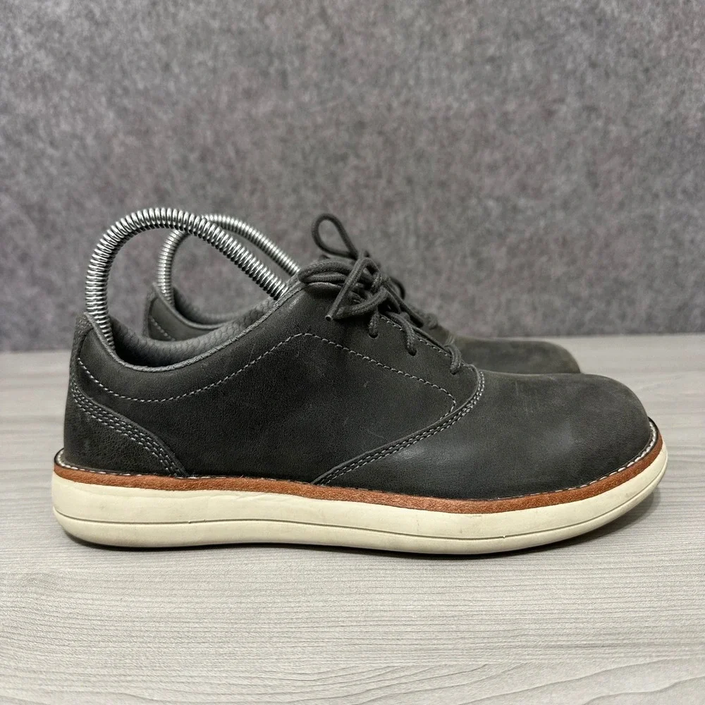 Red Wing Worx 5144 Women's 7.5 Steel Toe Oxford Safety Work Shoes Gray Leather